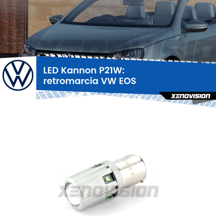 <strong>LED per Retromarcia VW EOS  2006 - 2010.</strong>Lampadina P21W con una poderosa illuminazione frontale rafforzata da 5 potenti chip laterali.