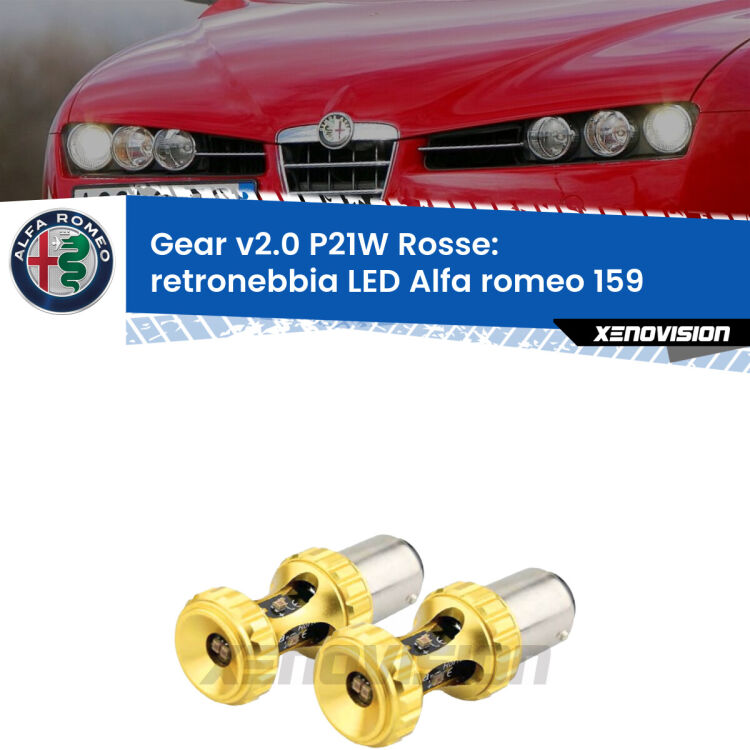 0 Retronebbia LED Alfa romeo 159 939: Gear v2.0 P21W Rosse (Coppia) <p>Pregiati chip Philips ZES luce Rossa per <strong>retronebbia LED Alfa romeo 159 939</strong>. Super Canbus, Top Quality.</p>