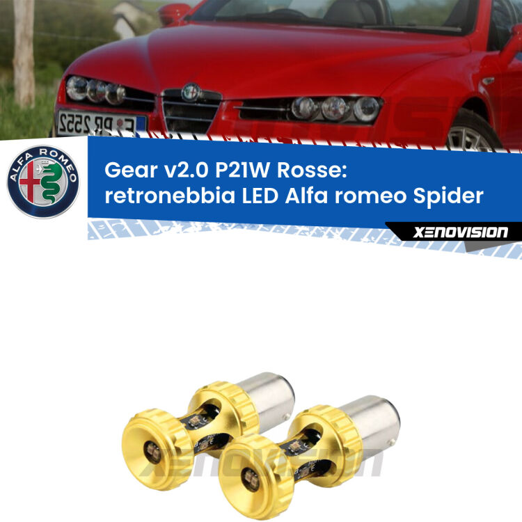 0 Retronebbia LED Alfa romeo Spider 939: Gear v2.0 P21W Rosse (Coppia) <p>Pregiati chip Philips ZES luce Rossa per <strong>retronebbia LED Alfa romeo Spider 939</strong>. Super Canbus, Top Quality.</p>