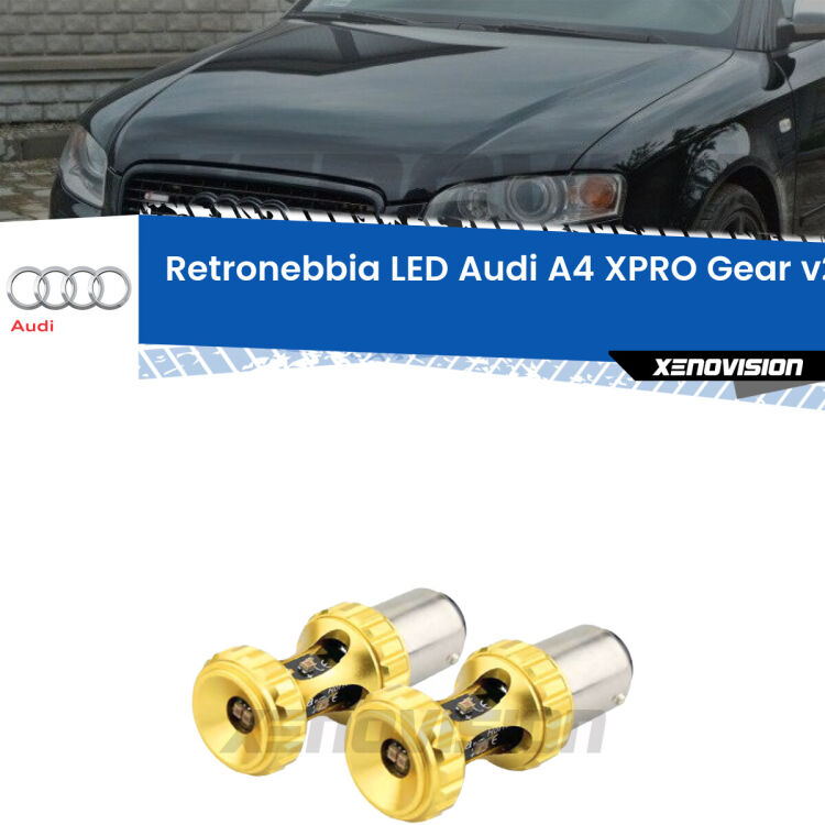 0 Retronebbia LED Audi A4 B7: Gear v2.0 P21W Rosse (Coppia) <p>Pregiati chip Philips ZES luce Rossa per <strong>retronebbia LED Audi A4 B7</strong>. Super Canbus, Top Quality.</p>