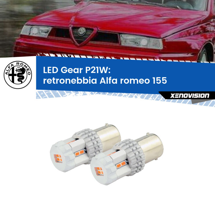 0 Retronebbia LED per Alfa romeo 155  1992 - 1997: P21W Gear <p>Coppia <strong>LED P21W Rossi per </strong><strong>Retronebbia</strong> <strong>Alfa romeo</strong> <strong>155 </strong> 1992 - 1997: ultracompatti, illuminazione a 360 gradi e Canbus. Qualità Massima.</p>
<div> </div>