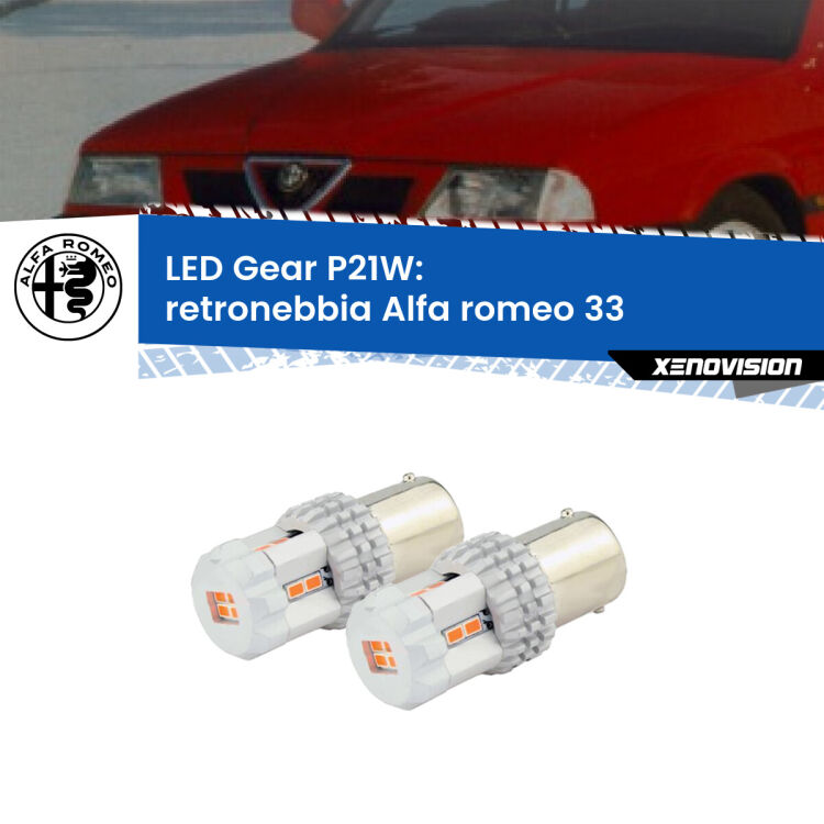 0 Retronebbia LED per Alfa romeo 33  1990 - 1994: P21W Gear <p>Coppia <strong>LED P21W Rossi per </strong><strong>Retronebbia</strong> <strong>Alfa romeo</strong> <strong>33 </strong> 1990 - 1994: ultracompatti, illuminazione a 360 gradi e Canbus. Qualità Massima.</p>
<div> </div>