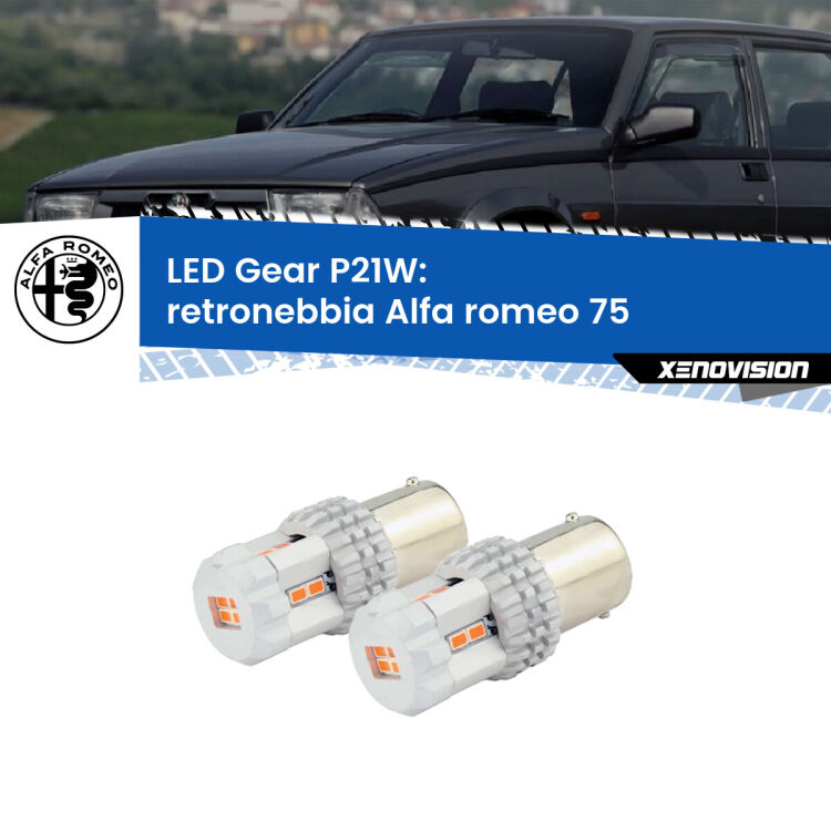 0 Retronebbia LED per Alfa romeo 75  1985 - 1992: P21W Gear <p>Coppia <strong>LED P21W Rossi per </strong><strong>Retronebbia</strong> <strong>Alfa romeo</strong> <strong>75 </strong> 1985 - 1992: ultracompatti, illuminazione a 360 gradi e Canbus. Qualità Massima.</p>
<div> </div>