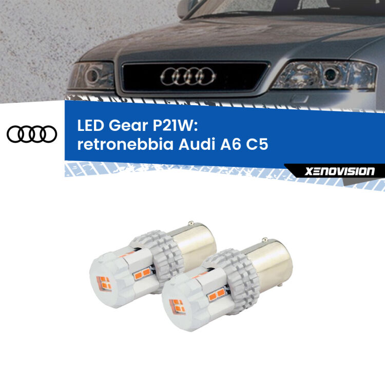 0 Retronebbia LED per Audi A6 C5 1997 - 2004: P21W Gear <p>Coppia <strong>LED P21W Rossi per </strong><strong>Retronebbia</strong> <strong>Audi</strong> <strong>A6 </strong>(C5) 1997 - 2004: ultracompatti, illuminazione a 360 gradi e Canbus. Qualità Massima.</p>
<div> </div>