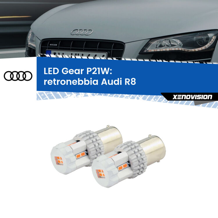 0 Retronebbia LED per Audi R8 2007 - 2015: P21W Gear <p>Coppia <strong>LED P21W Rossi per </strong><strong>Retronebbia</strong> <strong>Audi</strong> <strong>R8 </strong> 2007 - 2015: ultracompatti, illuminazione a 360 gradi e Canbus. Qualità Massima.</p>
<div> </div>