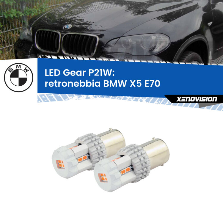0 Retronebbia LED per BMW X5 E70 2006 - 2013: P21W Gear <p>Coppia <strong>LED P21W Rossi per </strong><strong>Retronebbia</strong> <strong>BMW</strong> <strong>X5 </strong>(E70) 2006 - 2013: ultracompatti, illuminazione a 360 gradi e Canbus. Qualità Massima.</p>
<div> </div>