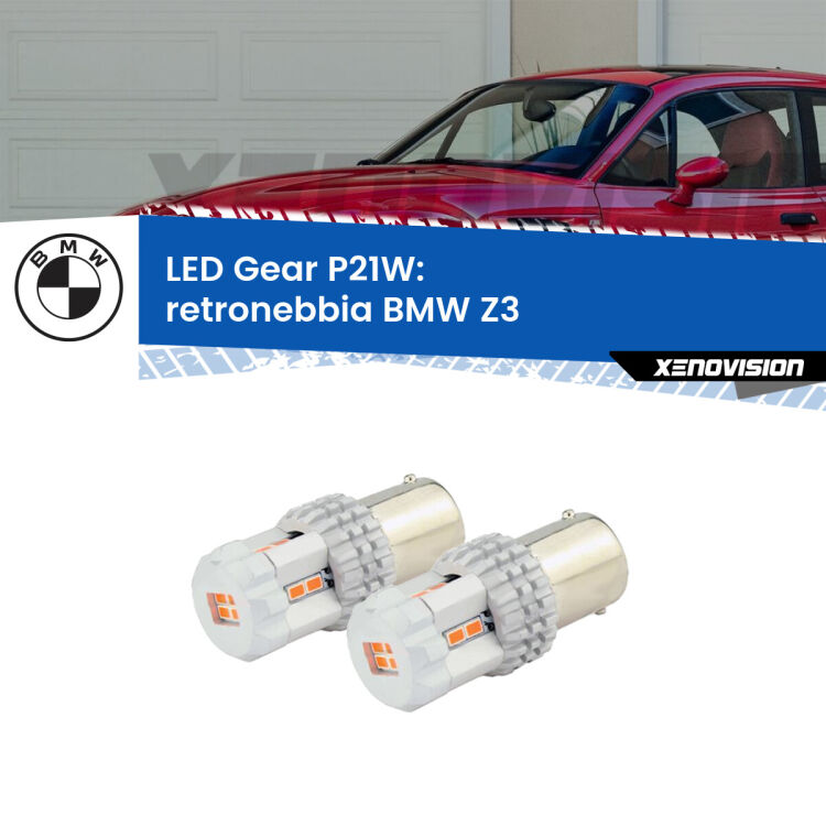 0 Retronebbia LED per BMW Z3  1997 - 2003: P21W Gear <p>Coppia <strong>LED P21W Rossi per </strong><strong>Retronebbia</strong> <strong>BMW</strong> <strong>Z3 </strong> 1997 - 2003: ultracompatti, illuminazione a 360 gradi e Canbus. Qualità Massima.</p>
<div> </div>