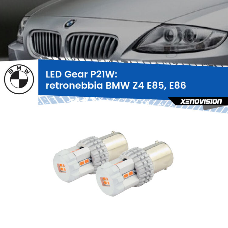 0 Retronebbia LED per BMW Z4 E85, E86 2003 - 2008: P21W Gear <p>Coppia <strong>LED P21W Rossi per </strong><strong>Retronebbia</strong> <strong>BMW</strong> <strong>Z4 </strong>(E85, E86) 2003 - 2008: ultracompatti, illuminazione a 360 gradi e Canbus. Qualità Massima.</p>
<div> </div>