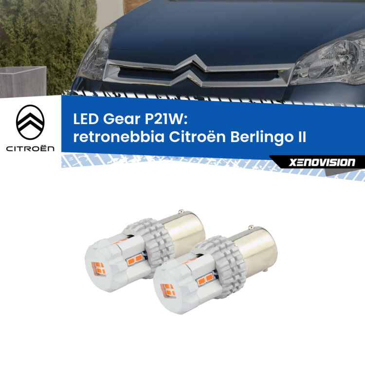 0 Retronebbia LED per Citroën Berlingo II 2008 - 2017: P21W Gear <p>Coppia <strong>LED P21W Rossi per </strong><strong>Retronebbia</strong> <strong>Citroën</strong> <strong>Berlingo </strong>(II) 2008 - 2017: ultracompatti, illuminazione a 360 gradi e Canbus. Qualità Massima.</p>
<div> </div>