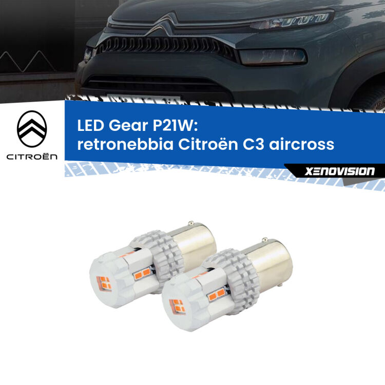 0 Retronebbia LED per Citroën C3 aircross 2017 in poi: P21W Gear <p>Coppia <strong>LED P21W Rossi per </strong><strong>Retronebbia</strong> <strong>Citroën</strong> <strong>C3 aircross </strong> 2017 in poi: ultracompatti, illuminazione a 360 gradi e Canbus. Qualità Massima.</p>
<div> </div>