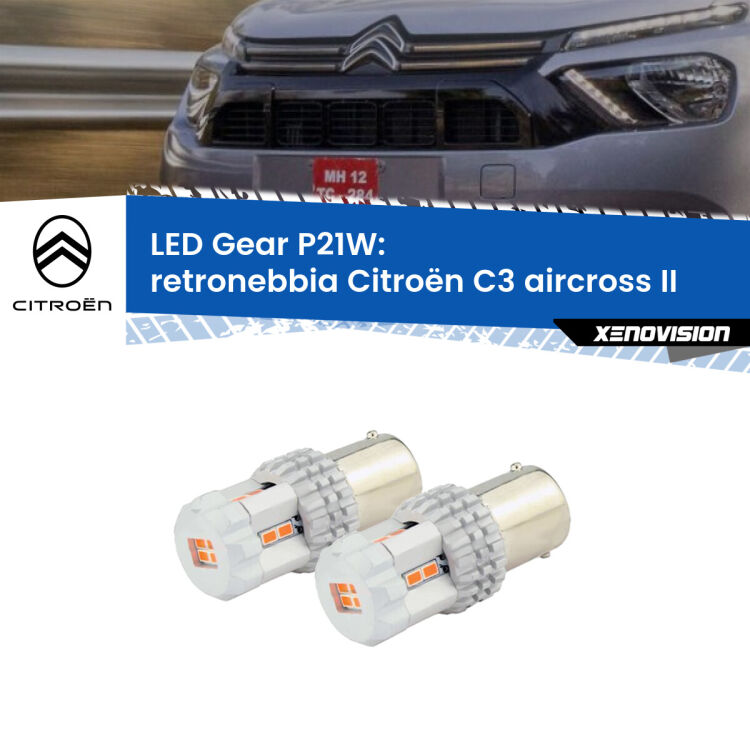 0 Retronebbia LED per Citroën C3 aircross II 2024 in poi: P21W Gear <p>Coppia <strong>LED P21W Rossi per </strong><strong>Retronebbia</strong> <strong>Citroën</strong> <strong>C3 aircross </strong>(II) 2024 in poi: ultracompatti, illuminazione a 360 gradi e Canbus. Qualità Massima.</p>
<div> </div>