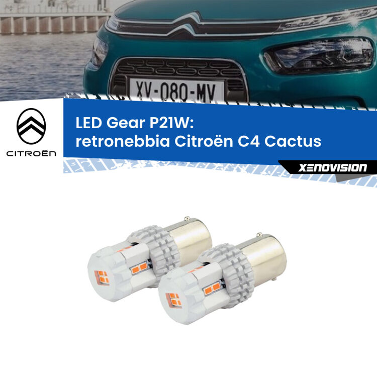 0 Retronebbia LED per Citroën C4 Cactus 2014 - 2018: P21W Gear <p>Coppia <strong>LED P21W Rossi per </strong><strong>Retronebbia</strong> <strong>Citroën</strong> <strong>C4 Cactus </strong> 2014 - 2018: ultracompatti, illuminazione a 360 gradi e Canbus. Qualità Massima.</p>
<div> </div>