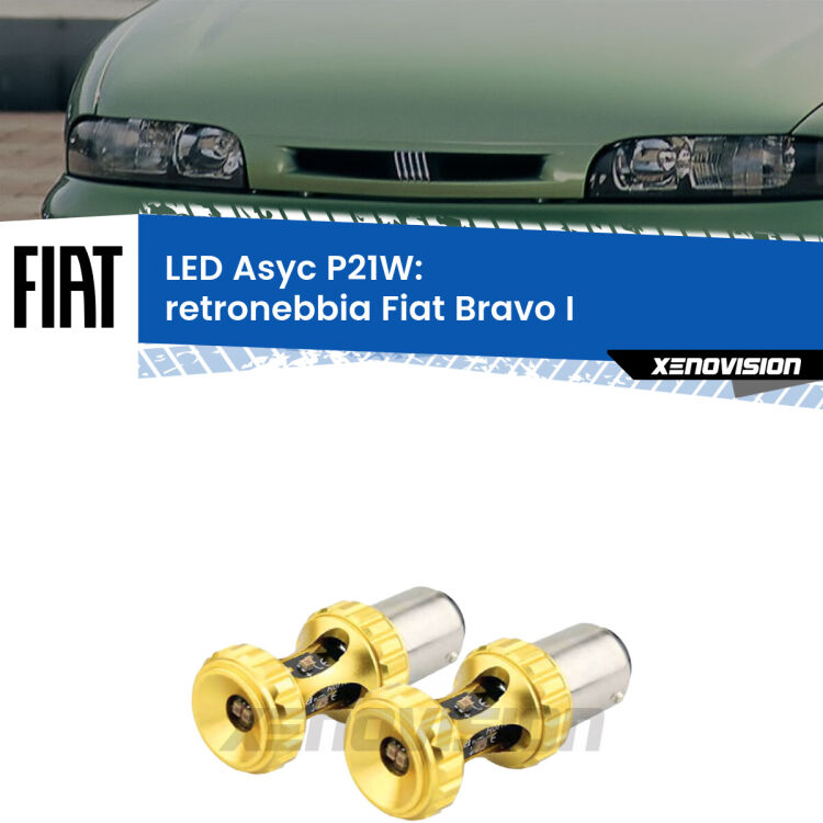 0 Retronebbia LED per Fiat Bravo I 1995 - 2001: P21W Asyc <strong>Retronebbia LED per Fiat Bravo I</strong> 1995 - 2001. Coppia lampade <strong>P21W</strong> super canbus Rosse modello Gear2.