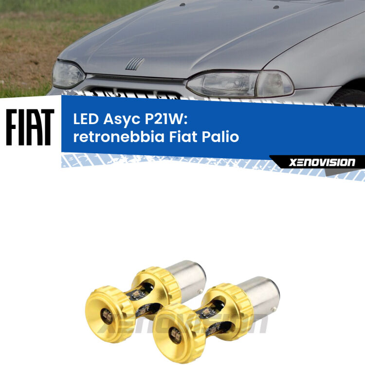 0 Retronebbia LED per Fiat Palio  1996 - 2003: P21W Asyc <strong>Retronebbia LED per Fiat Palio</strong>  1996 - 2003. Coppia lampade <strong>P21W</strong> super canbus Rosse modello Gear2.
