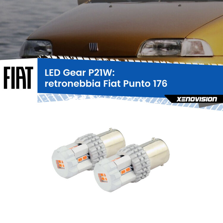 0 Retronebbia LED per Fiat Punto 176 1993 - 1999: P21W Gear <p>Coppia <strong>LED P21W Rossi per </strong><strong>Retronebbia</strong> <strong>Fiat</strong> <strong>Punto </strong>(176) 1993 - 1999: ultracompatti, illuminazione a 360 gradi e Canbus. Qualità Massima.</p>
<div> </div>