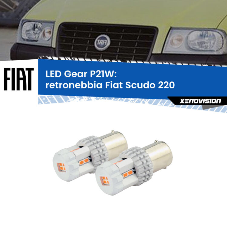0 Retronebbia LED per Fiat Scudo 220 1996 - 2006: P21W Gear <p>Coppia <strong>LED P21W Rossi per </strong><strong>Retronebbia</strong> <strong>Fiat</strong> <strong>Scudo </strong>(220) 1996 - 2006: ultracompatti, illuminazione a 360 gradi e Canbus. Qualità Massima.</p>
<div> </div>