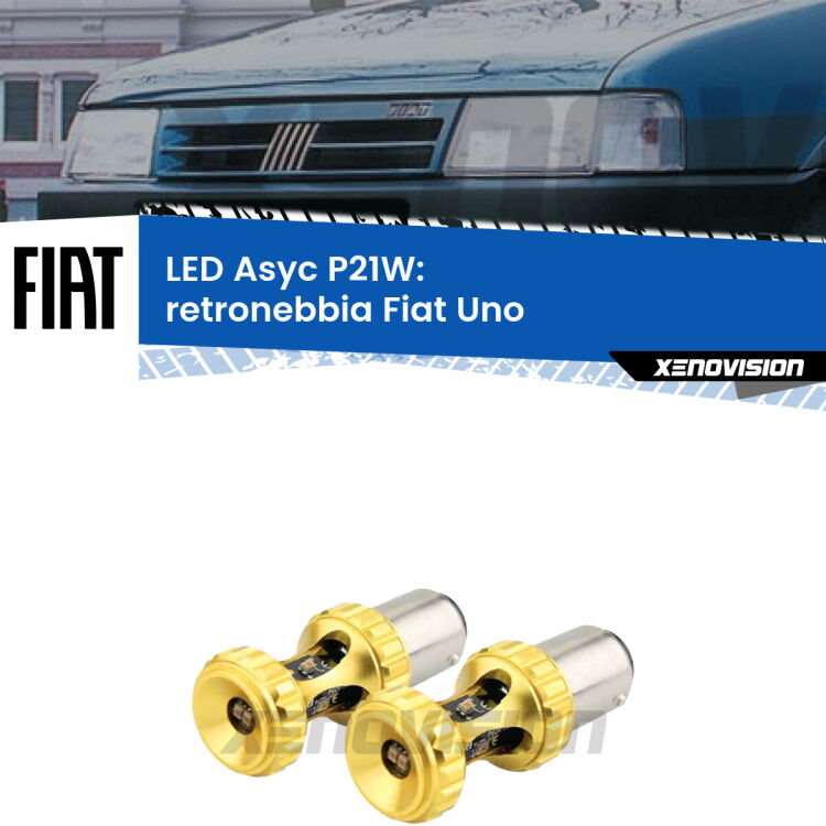 0 Retronebbia LED per Fiat Uno 1983 - 1995: P21W Asyc <strong>Retronebbia LED per Fiat Uno</strong> 1983 - 1995. Coppia lampade <strong>P21W</strong> super canbus Rosse modello Gear2.