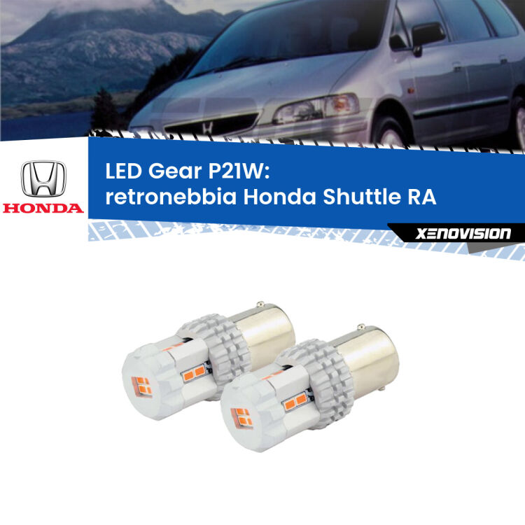 0 Retronebbia LED per Honda Shuttle RA 1994 - 2004: P21W Gear <p>Coppia <strong>LED P21W Rossi per </strong><strong>Retronebbia</strong> <strong>Honda</strong> <strong>Shuttle </strong>(RA) 1994 - 2004: ultracompatti, illuminazione a 360 gradi e Canbus. Qualità Massima.</p>
<div> </div>