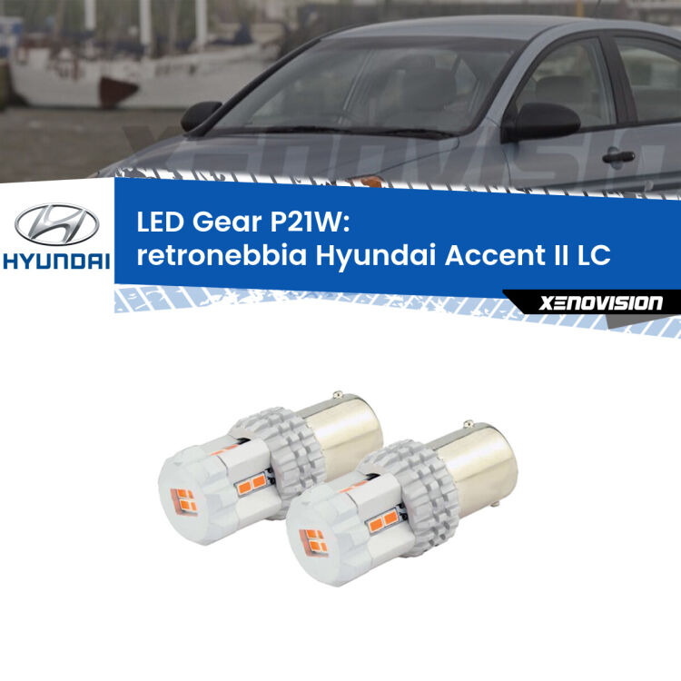 0 Retronebbia LED per Hyundai Accent II LC 2000 - 2005: P21W Gear <p>Coppia <strong>LED P21W Rossi per </strong><strong>Retronebbia</strong> <strong>Hyundai</strong> <strong>Accent II </strong>(LC) 2000 - 2005: ultracompatti, illuminazione a 360 gradi e Canbus. Qualità Massima.</p>
<div> </div>
