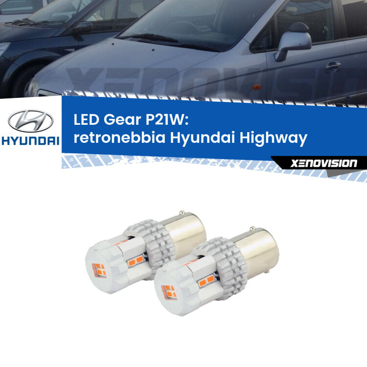 0 Retronebbia LED per Hyundai Highway 2000 - 2004: P21W Gear <p>Coppia <strong>LED P21W Rossi per </strong><strong>Retronebbia</strong> <strong>Hyundai</strong> <strong>Highway </strong> 2000 - 2004: ultracompatti, illuminazione a 360 gradi e Canbus. Qualità Massima.</p>
<div> </div>