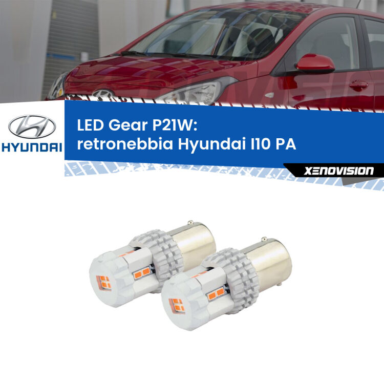 0 Retronebbia LED per Hyundai I10 PA 2007 - 2017: P21W Gear <p>Coppia <strong>LED P21W Rossi per </strong><strong>Retronebbia</strong> <strong>Hyundai</strong> <strong>I10 </strong>(PA) 2007 - 2017: ultracompatti, illuminazione a 360 gradi e Canbus. Qualità Massima.</p>
<div> </div>