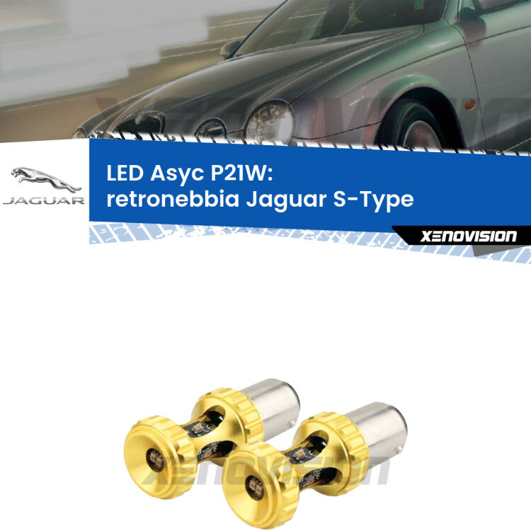 0 Retronebbia LED per Jaguar S-Type 1999 - 2007: P21W Asyc <strong>Retronebbia LED per Jaguar S-Type</strong> 1999 - 2007. Coppia lampade <strong>P21W</strong> super canbus Rosse modello Gear2.
