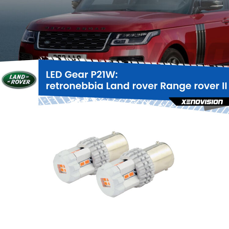 0 Retronebbia LED per Land rover Range rover II P38A 1994 - 2002: P21W Gear <p>Coppia <strong>LED P21W Rossi per </strong><strong>Retronebbia</strong> <strong>Land rover</strong> <strong>Range rover II </strong>(P38A) 1994 - 2002: ultracompatti, illuminazione a 360 gradi e Canbus. Qualità Massima.</p>
<div> </div>
