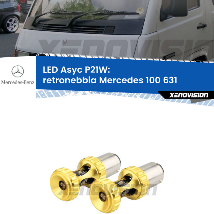 0 Retronebbia LED per Mercedes 100 631 1988 - 1996: P21W Asyc <strong>Retronebbia LED per Mercedes 100</strong> 631 1988 - 1996. Coppia lampade <strong>P21W</strong> super canbus Rosse modello Gear2.