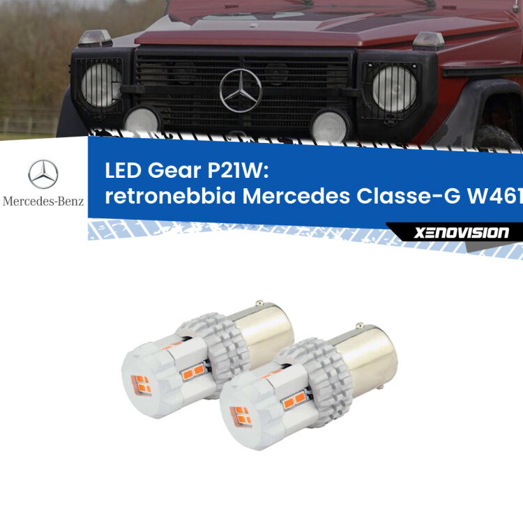 0 Retronebbia LED per Mercedes Classe-G W461 1990 - 2000: P21W Gear <p>Coppia <strong>LED P21W Rossi per </strong><strong>Retronebbia</strong> <strong>Mercedes</strong> <strong>Classe-G </strong>(W461) 1990 - 2000: ultracompatti, illuminazione a 360 gradi e Canbus. Qualità Massima.</p>
<div> </div>