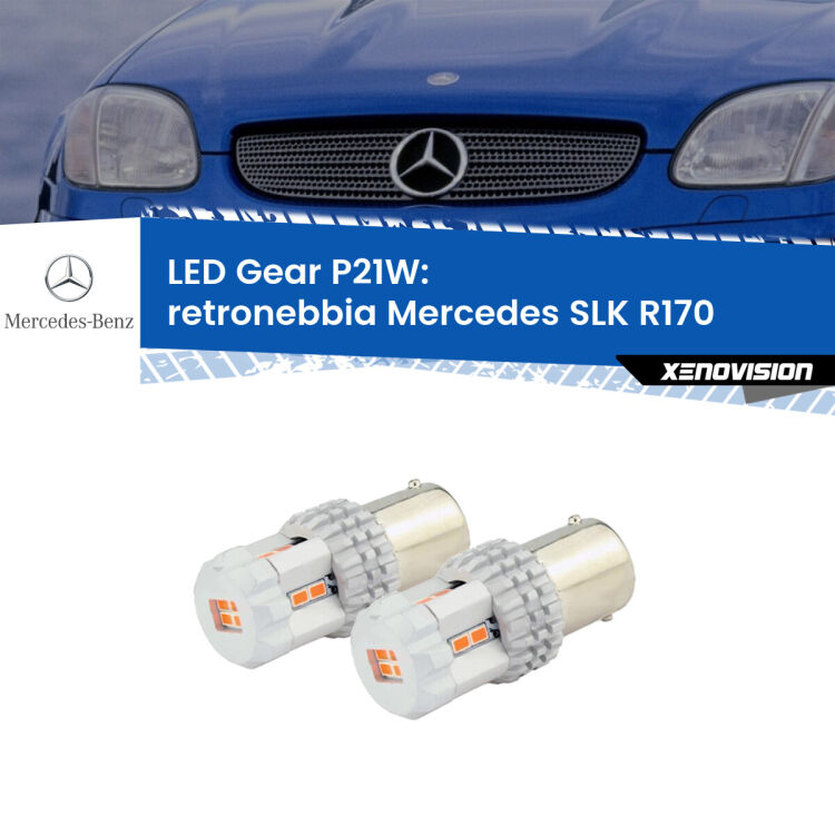 0 Retronebbia LED per Mercedes SLK R170 1996 - 2004: P21W Gear <p>Coppia <strong>LED P21W Rossi per </strong><strong>Retronebbia</strong> <strong>Mercedes</strong> <strong>SLK </strong>(R170) 1996 - 2004: ultracompatti, illuminazione a 360 gradi e Canbus. Qualità Massima.</p>
<div> </div>