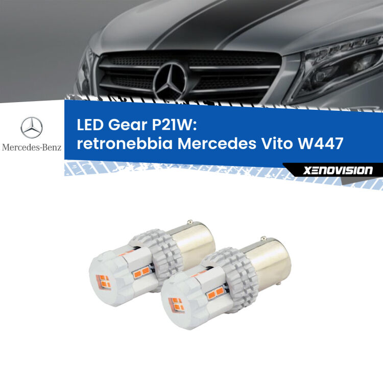 0 Retronebbia LED per Mercedes Vito W447 2014 in poi: P21W Gear <p>Coppia <strong>LED P21W Rossi per </strong><strong>Retronebbia</strong> <strong>Mercedes</strong> <strong>Vito </strong>(W447) 2014 in poi: ultracompatti, illuminazione a 360 gradi e Canbus. Qualità Massima.</p>
<div> </div>