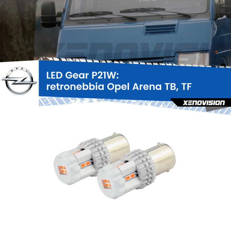0 Retronebbia LED per Opel Arena TB, TF 1998 - 2001: P21W Gear <p>Coppia <strong>LED P21W Rossi per </strong><strong>Retronebbia</strong> <strong>Opel</strong> <strong>Arena </strong>(TB, TF) 1998 - 2001: ultracompatti, illuminazione a 360 gradi e Canbus. Qualità Massima.</p>
<div> </div>
