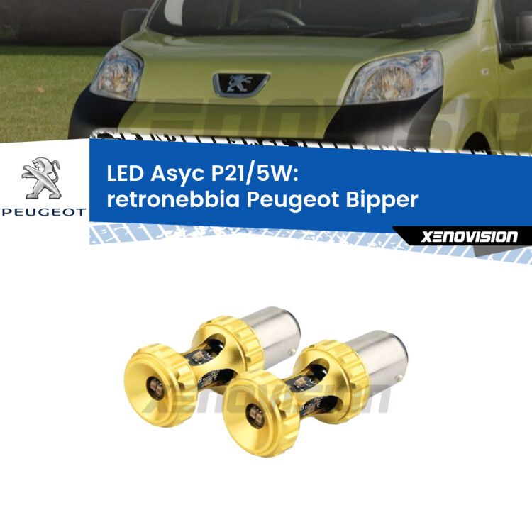 <strong>retronebbia LED per Peugeot Bipper</strong>  2008 in poi. Lampadina <strong>P21/5W</strong> rossa Canbus modello Asyc Xenovision.