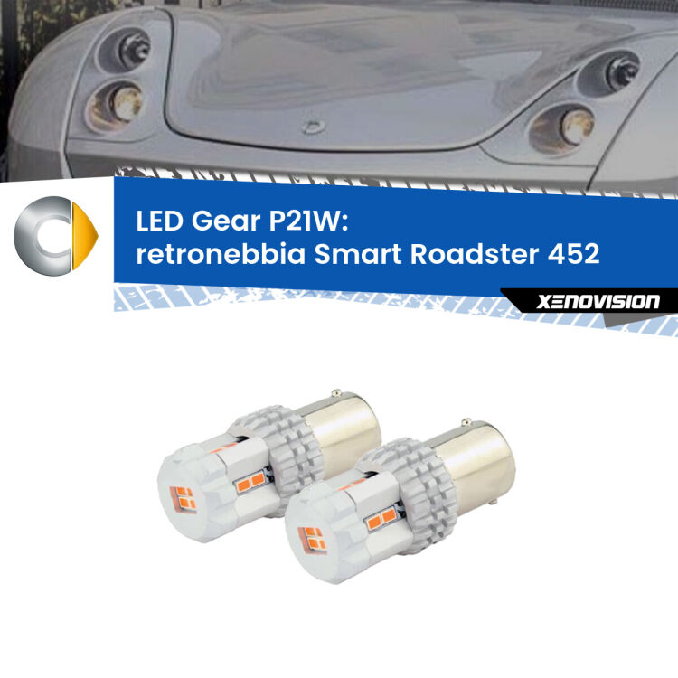 0 Retronebbia LED per Smart Roadster 452 2003 - 2005: P21W Gear <p>Coppia <strong>LED P21W Rossi per </strong><strong>Retronebbia</strong> <strong>Smart</strong> <strong>Roadster </strong>(452) 2003 - 2005: ultracompatti, illuminazione a 360 gradi e Canbus. Qualità Massima.</p>
<div> </div>