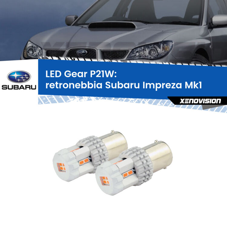 0 Retronebbia LED per Subaru Impreza Mk1 1992 - 2000: P21W Gear <p>Coppia <strong>LED P21W Rossi per </strong><strong>Retronebbia</strong> <strong>Subaru</strong> <strong>Impreza </strong>(Mk1) 1992 - 2000: ultracompatti, illuminazione a 360 gradi e Canbus. Qualità Massima.</p>
<div> </div>