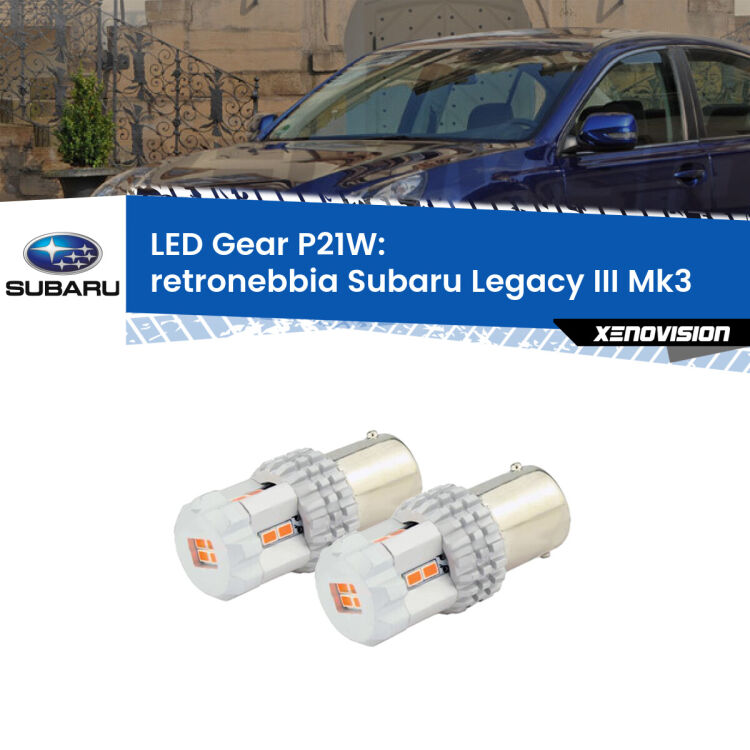 0 Retronebbia LED per Subaru Legacy III Mk3 1998 - 2002: P21W Gear <p>Coppia <strong>LED P21W Rossi per </strong><strong>Retronebbia</strong> <strong>Subaru</strong> <strong>Legacy III </strong>(Mk3) 1998 - 2002: ultracompatti, illuminazione a 360 gradi e Canbus. Qualità Massima.</p>
<div> </div>