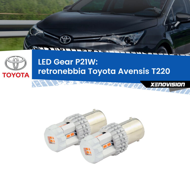 0 Retronebbia LED per Toyota Avensis T220 1997 - 2003: P21W Gear <p>Coppia <strong>LED P21W Rossi per </strong><strong>Retronebbia</strong> <strong>Toyota</strong> <strong>Avensis </strong>(T220) 1997 - 2003: ultracompatti, illuminazione a 360 gradi e Canbus. Qualità Massima.</p>
<div> </div>