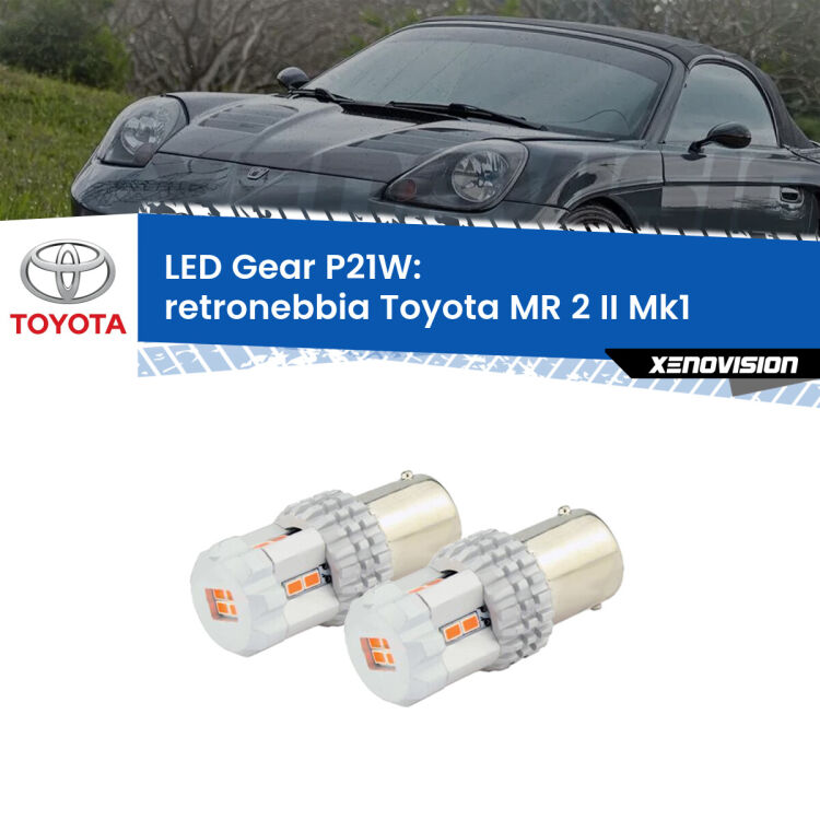 0 Retronebbia LED per Toyota MR 2 II Mk1 1989 - 2000: P21W Gear <p>Coppia <strong>LED P21W Rossi per </strong><strong>Retronebbia</strong> <strong>Toyota</strong> <strong>MR 2 II </strong>(Mk1) 1989 - 2000: ultracompatti, illuminazione a 360 gradi e Canbus. Qualità Massima.</p>
<div> </div>