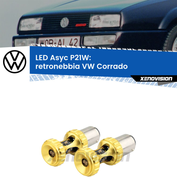 0 Retronebbia LED per VW Corrado 1988 - 1995: P21W Asyc <strong>Retronebbia LED per VW Corrado</strong> 1988 - 1995. Coppia lampade <strong>P21W</strong> super canbus Rosse modello Gear2.
