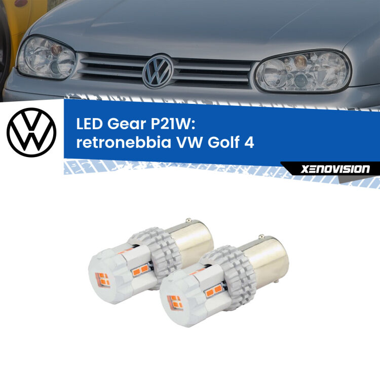 0 Retronebbia LED per VW Golf 4  1997 - 2005: P21W Gear <p>Coppia <strong>LED P21W Rossi per </strong><strong>Retronebbia</strong> <strong>VW</strong> <strong>Golf 4 </strong> 1997 - 2005: ultracompatti, illuminazione a 360 gradi e Canbus. Qualità Massima.</p>
<div> </div>