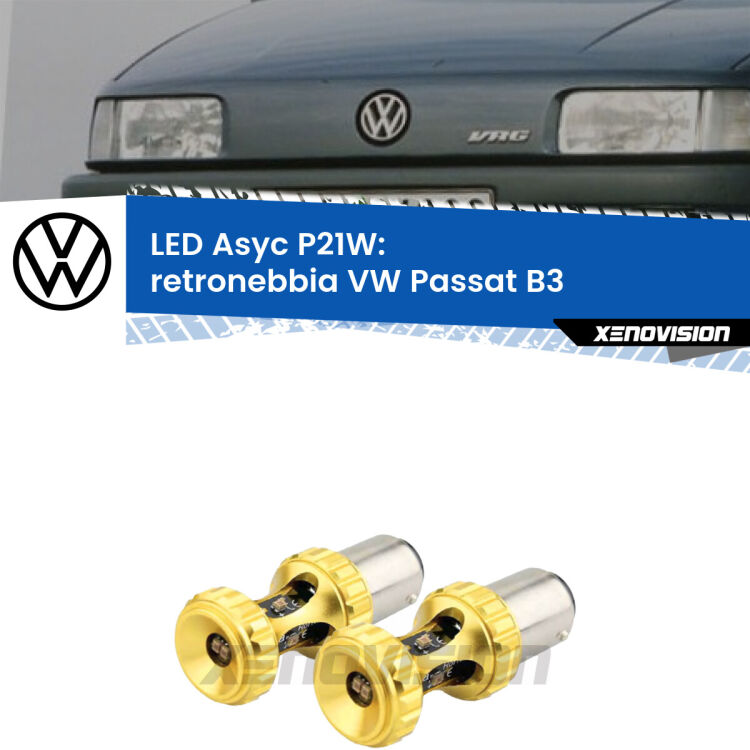 0 Retronebbia LED per VW Passat B3 1988 - 1996: P21W Asyc <strong>Retronebbia LED per VW Passat</strong> B3 1988 - 1996. Coppia lampade <strong>P21W</strong> super canbus Rosse modello Gear2.
