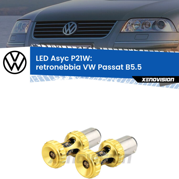 0 Retronebbia LED per VW Passat B5.5 2000 - 2005: P21W Asyc <strong>Retronebbia LED per VW Passat</strong> B5.5 2000 - 2005. Coppia lampade <strong>P21W</strong> super canbus Rosse modello Gear2.