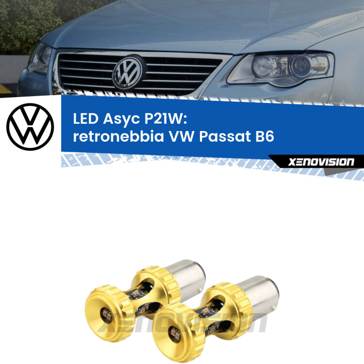 0 Retronebbia LED per VW Passat B6 2005 - 2010: P21W Asyc <strong>Retronebbia LED per VW Passat</strong> B6 2005 - 2010. Coppia lampade <strong>P21W</strong> super canbus Rosse modello Gear2.