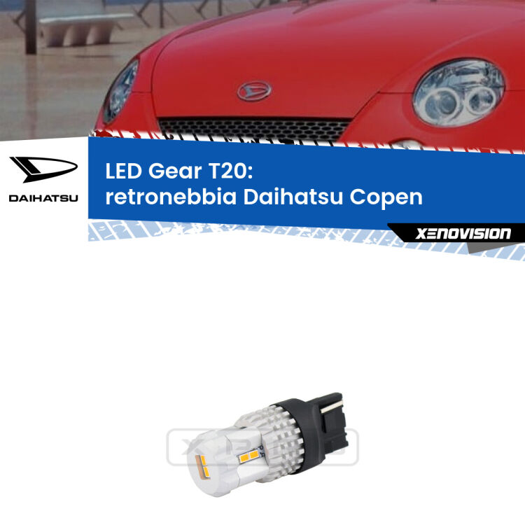 0 Retronebbia LED T20 Gear per Daihatsu Copen 2003 - 2012 <strong>Retronebbia LED per Daihatsu Copen</strong> 2003 - 2012. Lampada <strong>T20</strong> rossa modello Gear.