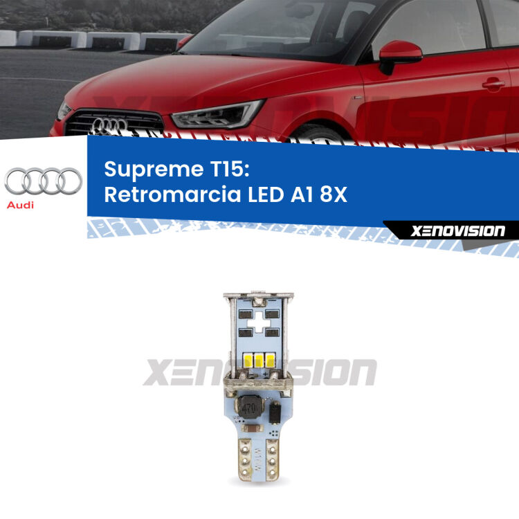 <strong>LED Retromarcia Audi A1.</strong> 15 Chip CREE 3535, sviluppa un' incredibile potenza. Qualit&agrave; Massima sul mercato.&nbsp;Oltre 6W reali di pura potenza.