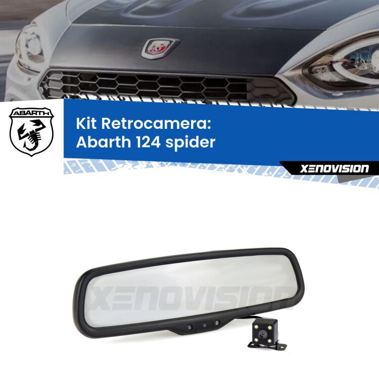 Telecamera e Specchio retrovisore OEM Look con display invisibile per Abarth 124 spider Kit Telecamera Parcheggio e Specchietto retrovisore con display invisibile per Abarth 124 spider . Spento è identico all’originale. In retromarcia, l’immagine appare in un riquadro prima invisibile
