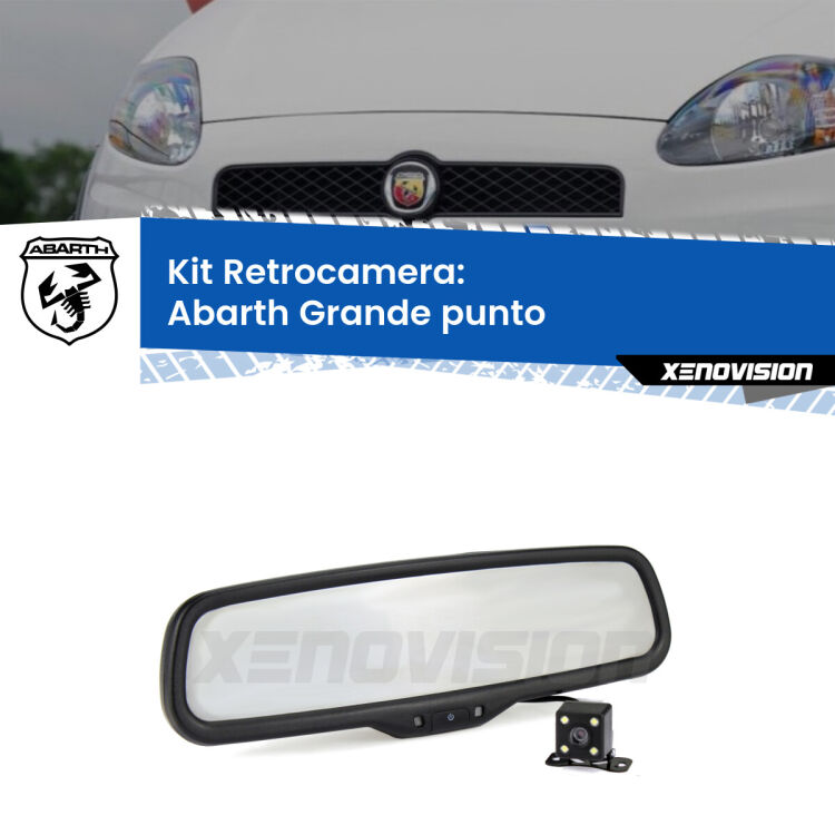Telecamera e Specchio retrovisore OEM Look con display invisibile per Abarth Grande punto Kit Telecamera Parcheggio e Specchietto retrovisore con display invisibile per Abarth Grande punto . Spento è identico all’originale. In retromarcia, l’immagine appare in un riquadro prima invisibile