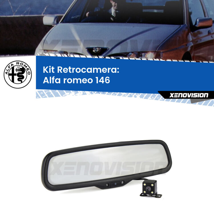 Telecamera e Specchio retrovisore OEM Look con display invisibile per Alfa romeo 146 Kit Telecamera Parcheggio e Specchietto retrovisore con display invisibile per Alfa romeo 146 . Spento è identico all’originale. In retromarcia, l’immagine appare in un riquadro prima invisibile