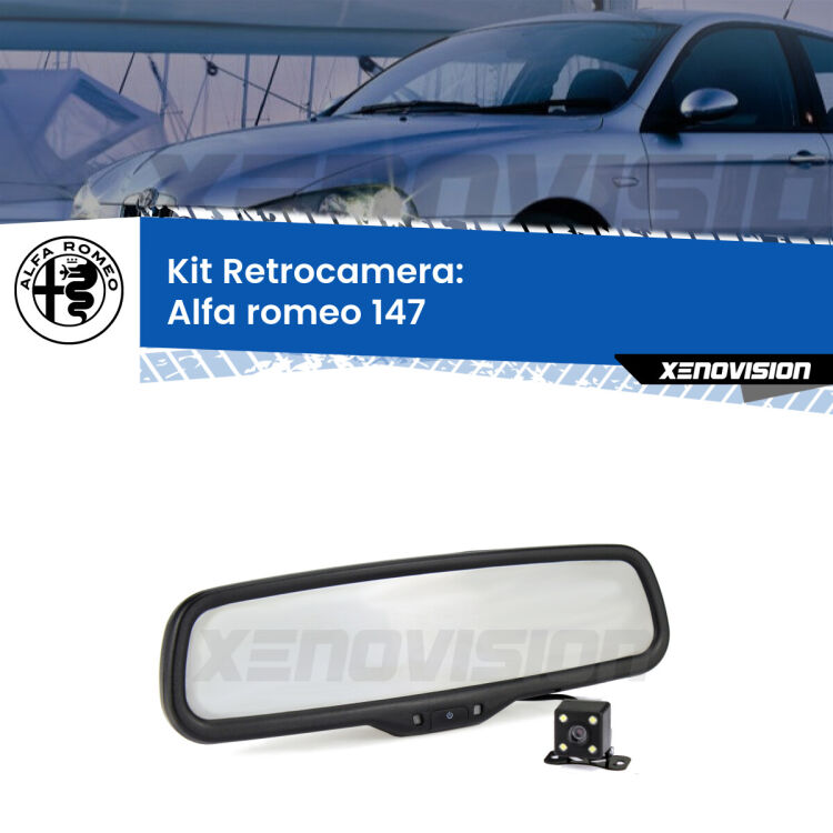 Telecamera e Specchio retrovisore OEM Look con display invisibile per Alfa romeo 147 Kit Telecamera Parcheggio e Specchietto retrovisore con display invisibile per Alfa romeo 147 . Spento è identico all’originale. In retromarcia, l’immagine appare in un riquadro prima invisibile