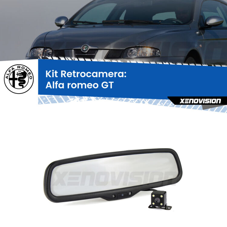 Telecamera e Specchio retrovisore OEM Look con display invisibile per Alfa romeo GT  Kit Telecamera Parcheggio e Specchietto retrovisore con display invisibile per Alfa romeo GT . Spento è identico all’originale. In retromarcia, l’immagine appare in un riquadro prima invisibile